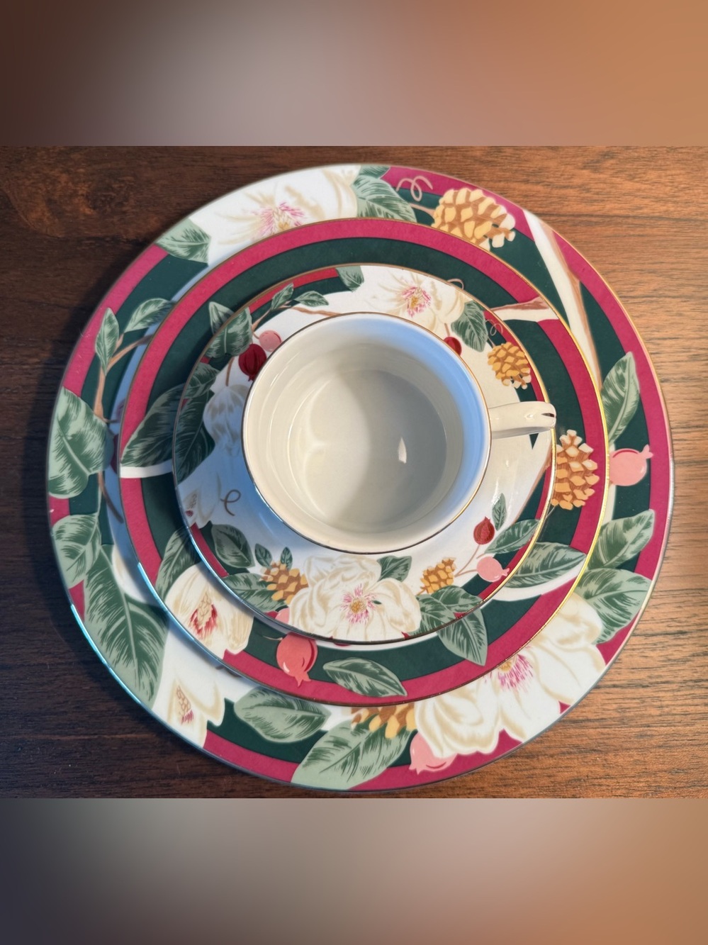 TIENSHAN MAGNOLIA FINE CHINA 4 PIECE PLACE SETTING (1) Set - Picture 2 of 9